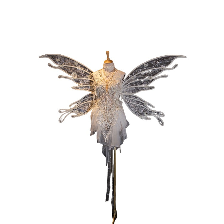 Pearl Bodysuit Exotic Style Fairy Angel Dress for EDC and Cosplay - Halloweez