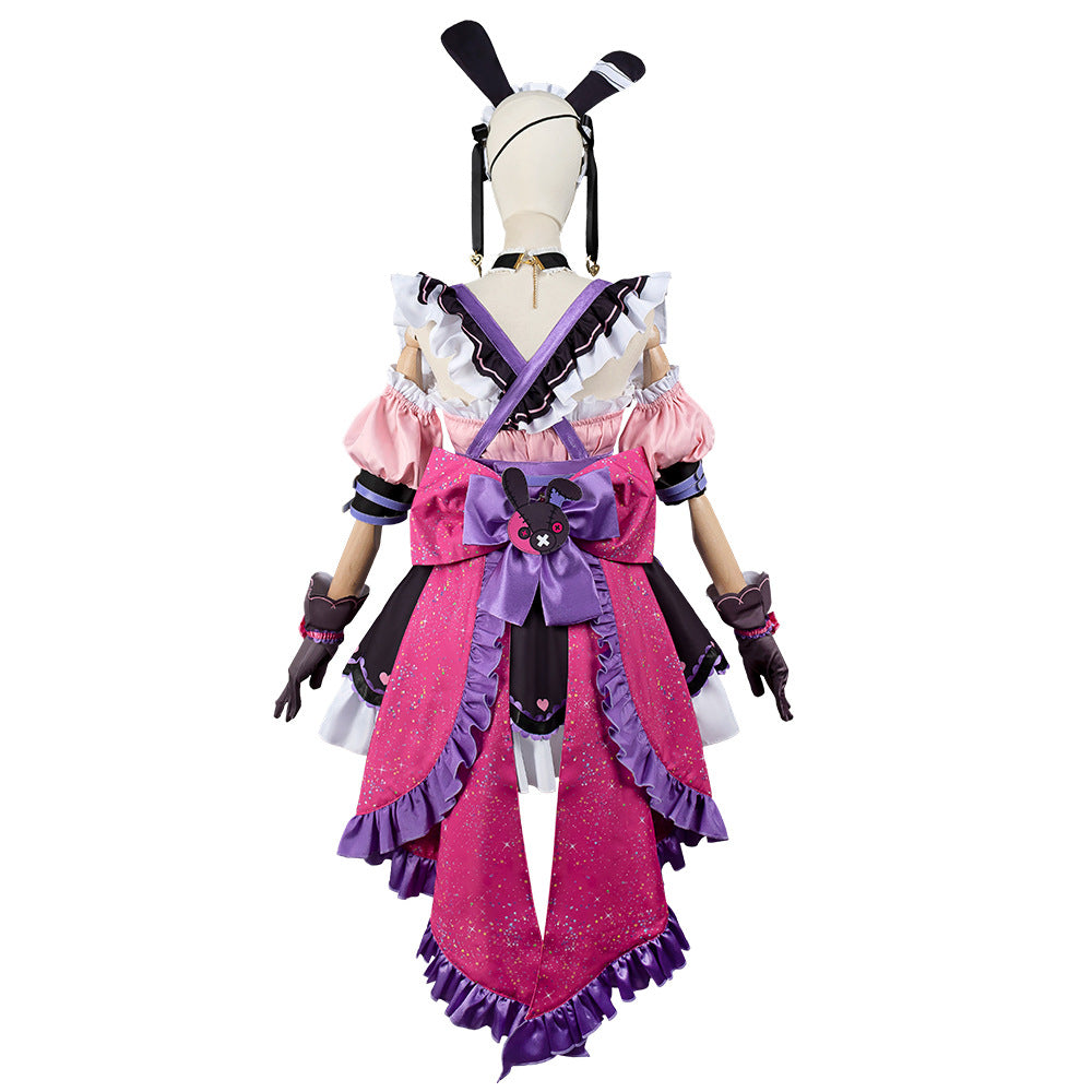VTuber Host Maria Marionette Anime Sweet Maid Costume - Perfect for Cosplay Enthusiasts - Halloweez