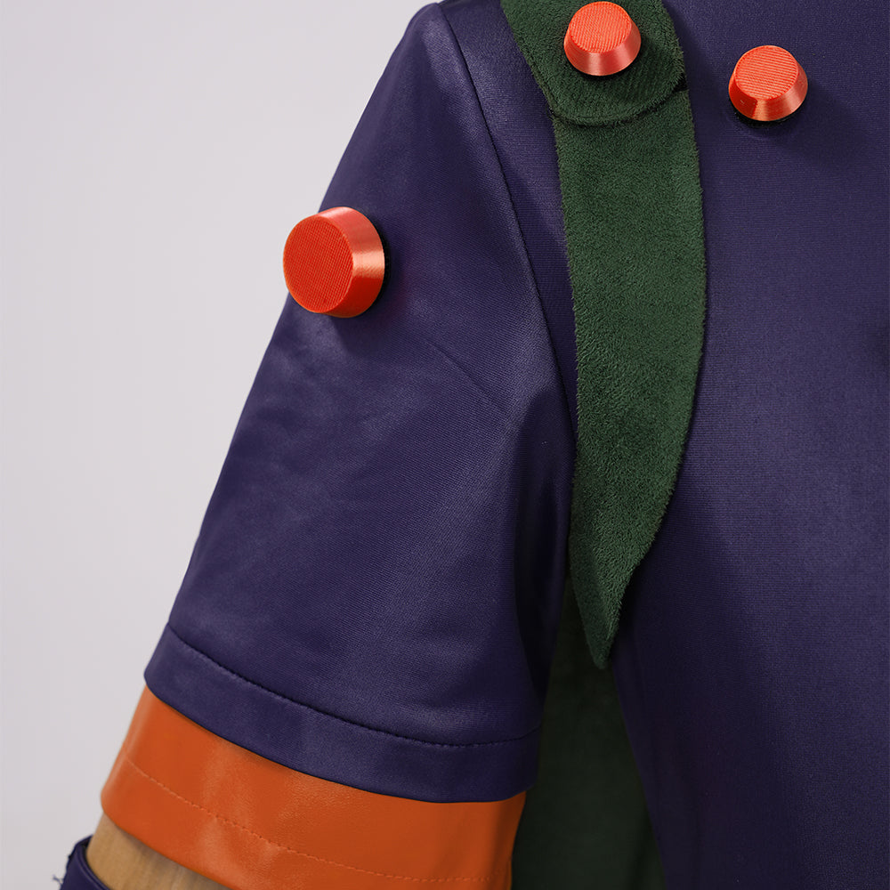 Complete JoJo's Bizarre Adventure Steel Ball Run Gyro Zeppeli Official Cosplay Costume Set - Halloweez