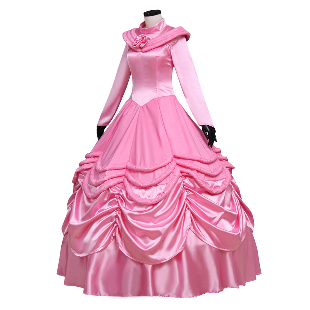 Costume de cosplay Belle pour Halloween | Robe de princesse Disney enchanteresse pour Halloween et cosplay