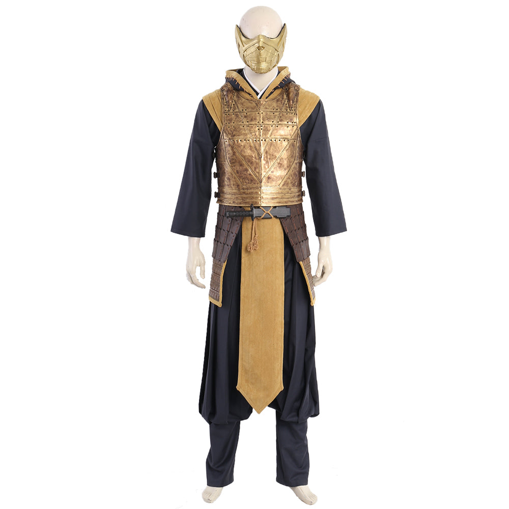 2021 Movie-Inspired Mortal Kombat Scorpion Hanzo Hasashi Halloweez Cosplay Costume