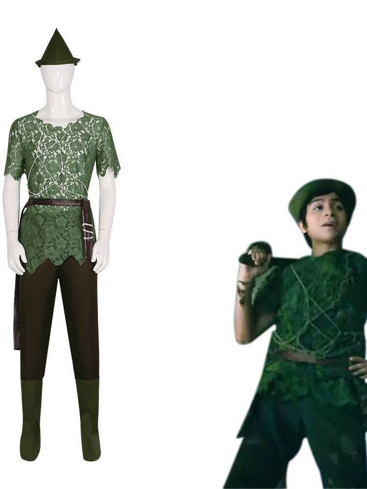 Peter Pan Cosplay Costume - Authentic Peter Pan Outfit for Halloween and Stage Performances - Halloweez