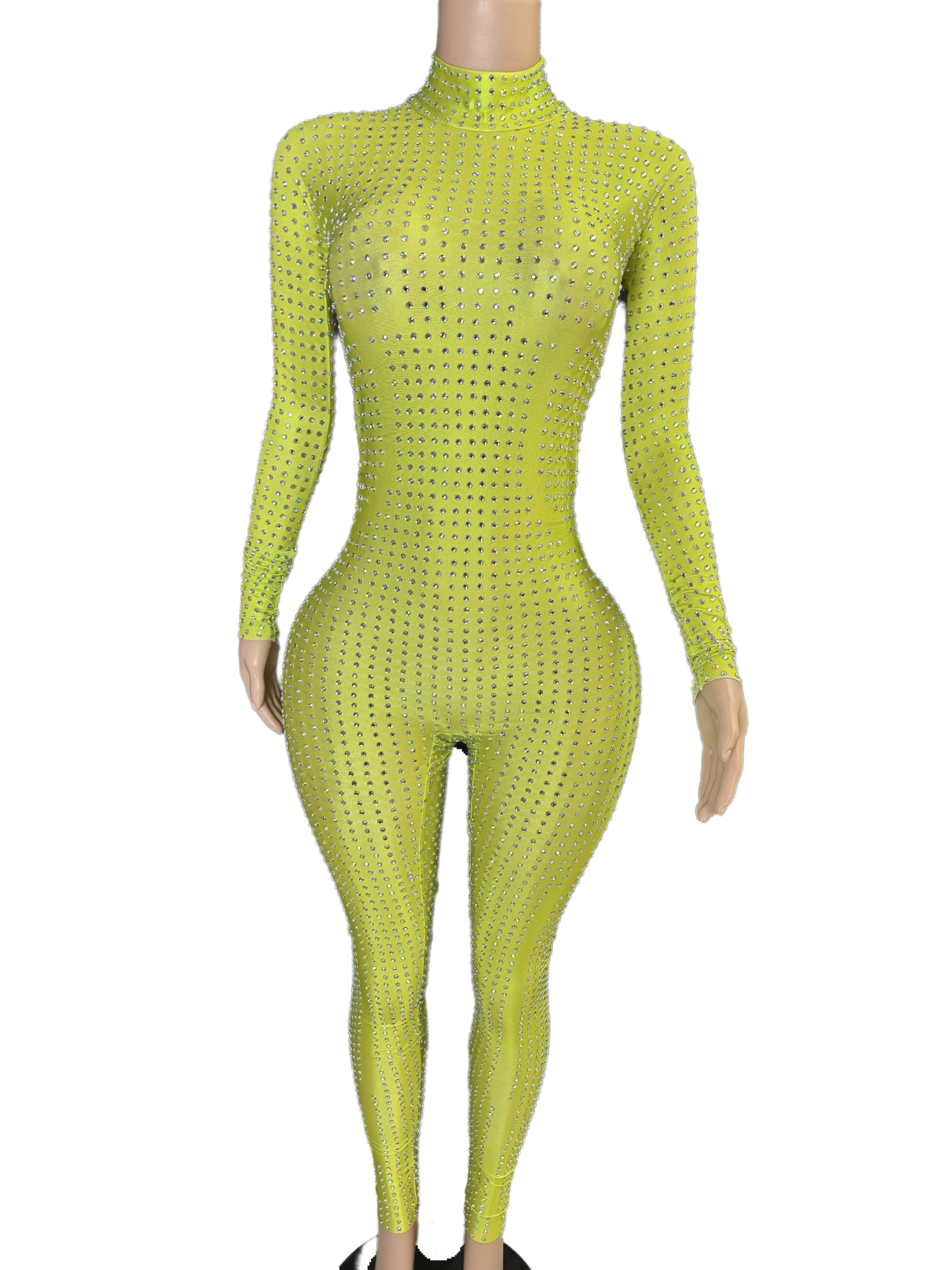 Crystal Pole Dance Bodysuit Sexy Elegant Slimming Stage Performance Costume for Women Party Wear - Halloweez