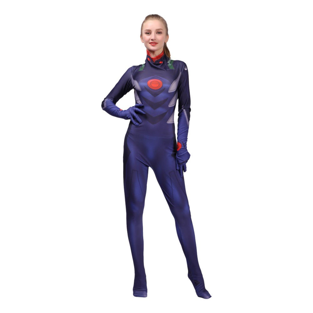Rei Ayanami Asuka Langley Kaworu Nagisa EVA Cosplay Costume for Adults and Kids Halloween Performance - Halloweez