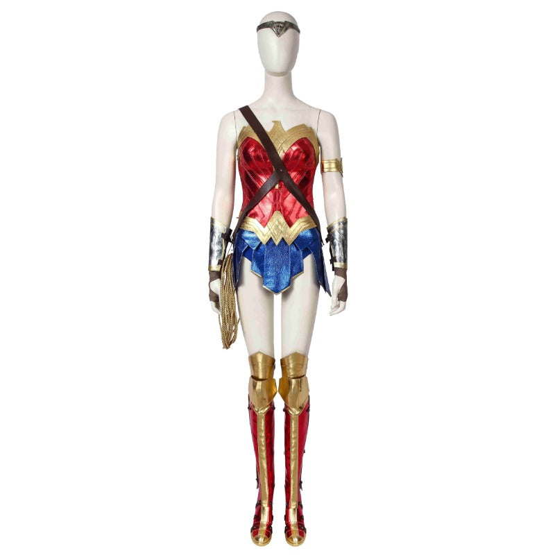 Halloweez Wonder Woman Diana Prince Cosplay Jumpsuit for Women - Perfect Halloween Costume