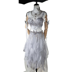 Angel Feather Tutu Costume for Electronic Music Festival Performance - Halloweez