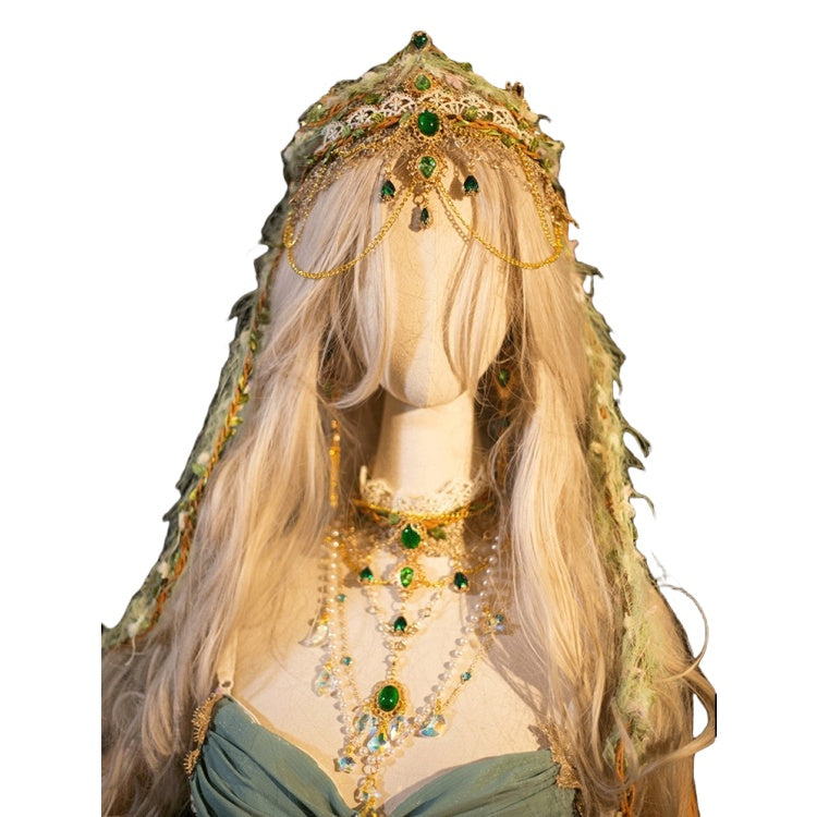 Original Handmade European and American Mythological Elf Theme Performance Dress, Western Style Princess Outfit - Halloweez