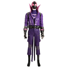 Halloweez The Prowler Miles Cosplay Costume - Purple Spider-Man Outfit