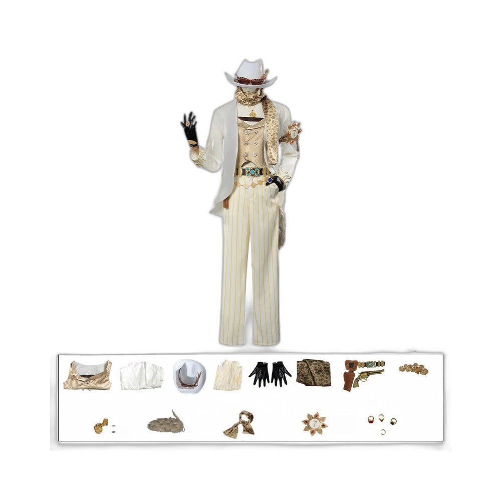 Fifth Personality Identity V Prospector Truth Under the Spotlight Gambler Cosplay Costume - Halloweez