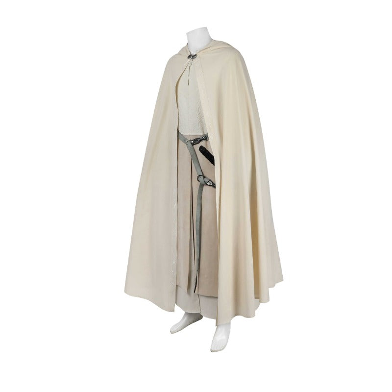 Epic Gandalf the White Cosplay Set with Cloak and Shoes by Halloweez