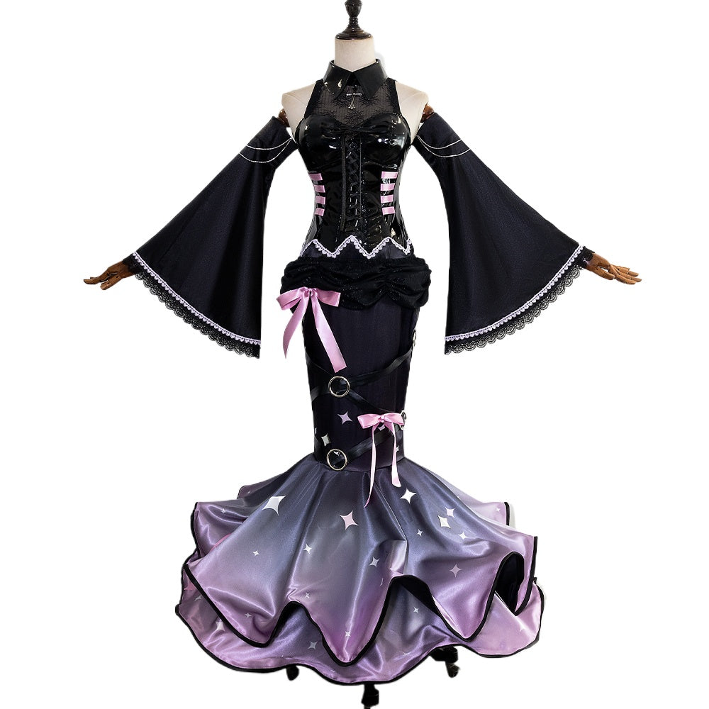 Disfraz de cosplay de Hatsune Miku x Raccoon Luka para Halloween: conjunto de rol de anime premium