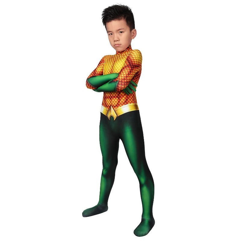 Kids Aquaman Arthur Curry Cosplay Costume by Halloweez