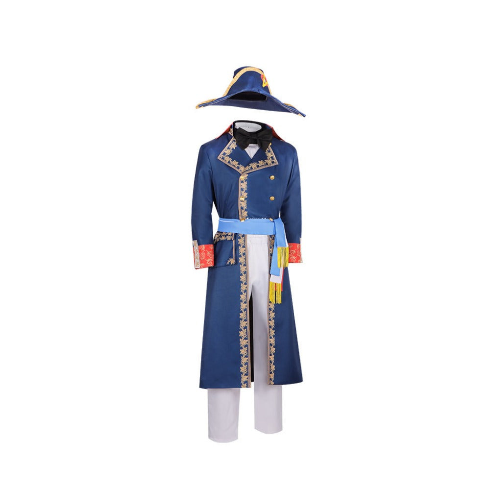 Napoleon Movie Cosplay Costume - Medieval Court Retro Style for Stage Performance