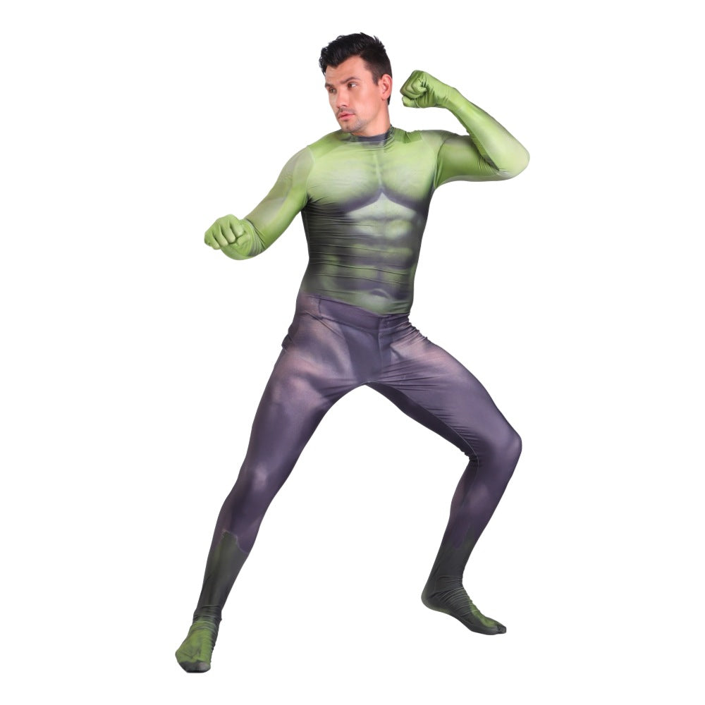 Hulk Superhero Cosplay Costume for Adults and Kids - Avengers 3D Printed Stage Performance Outfit - Halloweez