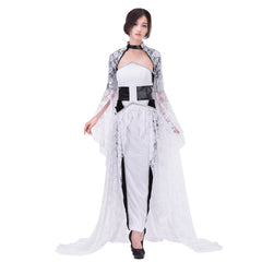 Vestido de noche de cosplay de Lunafreya para mujer de Final Fantasy XV de Halloween