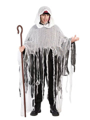 Halloween Adult Cape Wizard Cloak Grim Reaper Haunted House Accessories - Halloweez