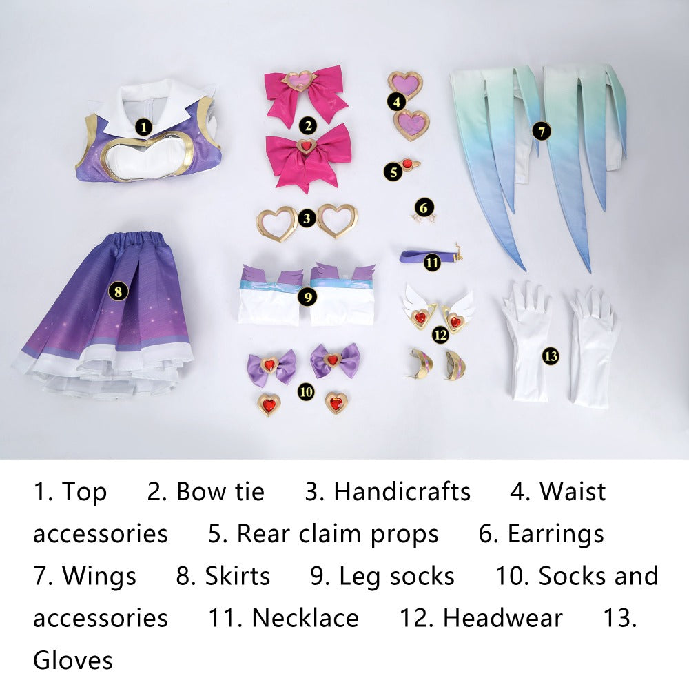 Overwatch Kiriko Magical Girl Cosplay Costume Dress - Game Character Outfit - Halloweez