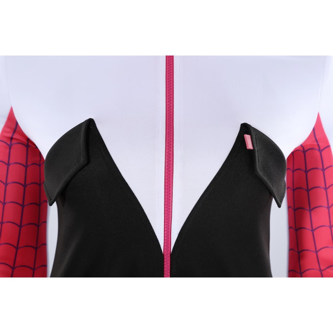 Spider-Man: Across the Spider-Verse Gwen Stacy Ghost-Spider Cosplay Costume - Halloweez
