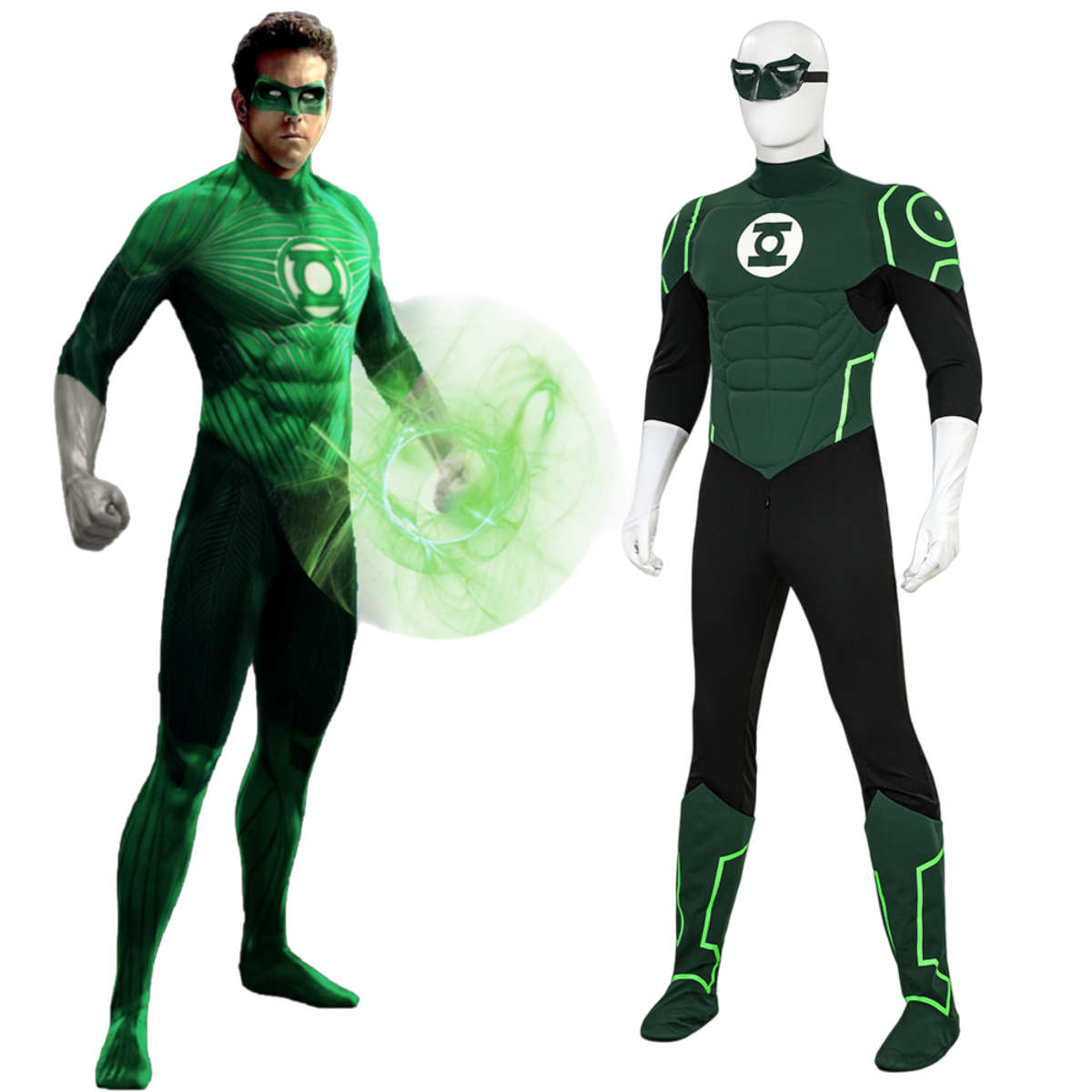 Green Lantern Costume Full Set - Official Movie-Accurate Suit with Mask and Emblem