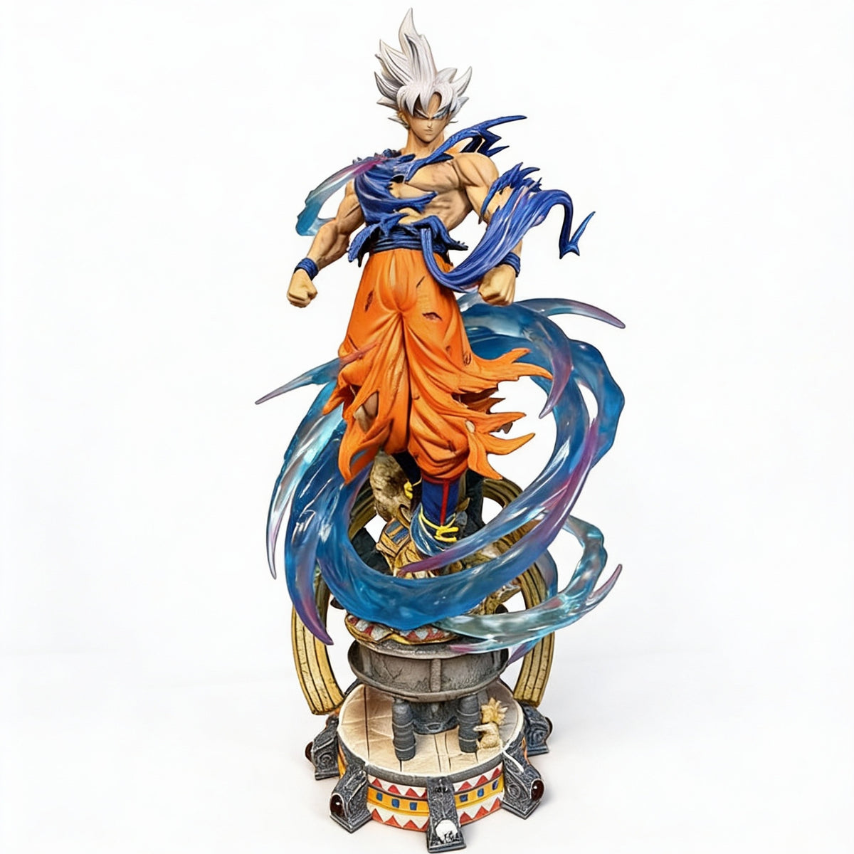Dragon Ball Cloud-Origins Wukong Dual-Head Sculpture: UI Goku & Gogeta PVC Figure