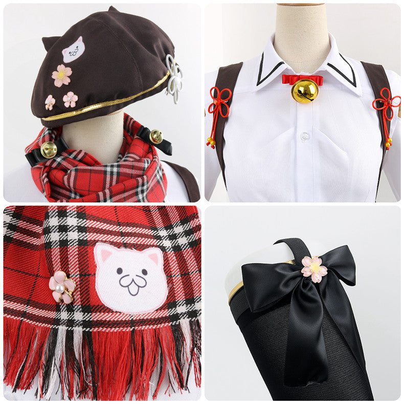 VTuber Sakura Miko Anime Cosplay Costume Sweater Set - Hololive Collection - Halloweez