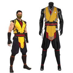 Halloweez Scorpion Cosplay Costume | Adult Men's Mortal Kombat Suit for Halloween & Carnival