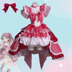 Puella Magi Madoka Magica Kyoko Sakura Magia Cosplay Costume, Custom Made