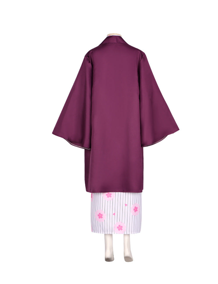 Demon Slayer Cosplay Costume - Tanjiro Kamado & Mitsuri Kanroji Swordsmith Village Arc Bathrobe - Halloweez