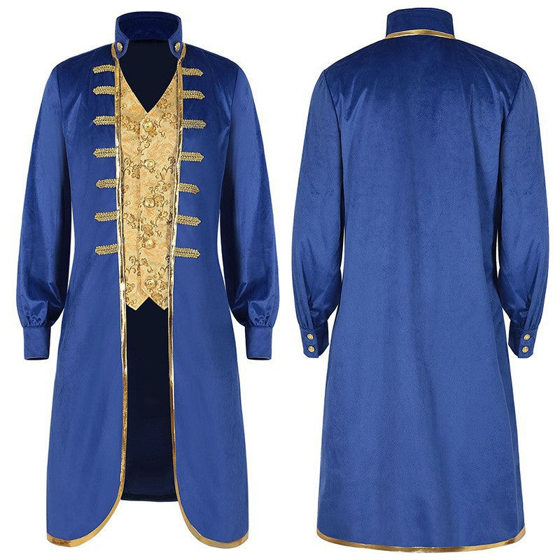 2025 New Gothic Medieval Prince Tailcoat Costume | Vampire Lord Formal Attire