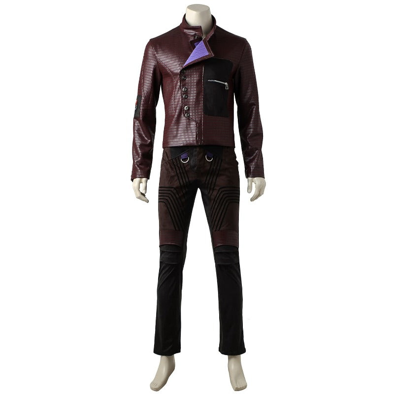 Halloweez Yondu Udonta Cosplay Costume | Premium Brown Leather Movie Outfit for Halloween