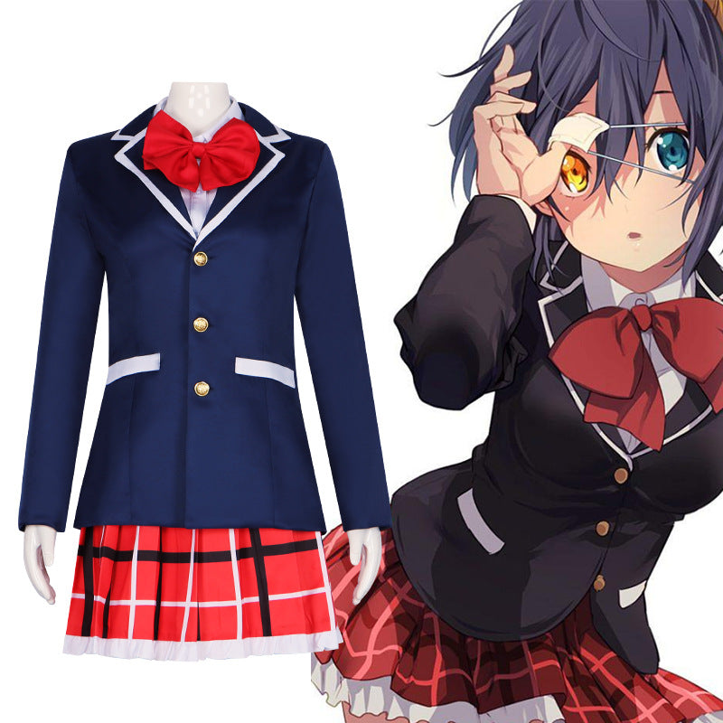 Love, Chunibyo & Other Delusions Rikka Takanashi Dekomori Sanae Cosplay Costume JK Uniform - Halloweez