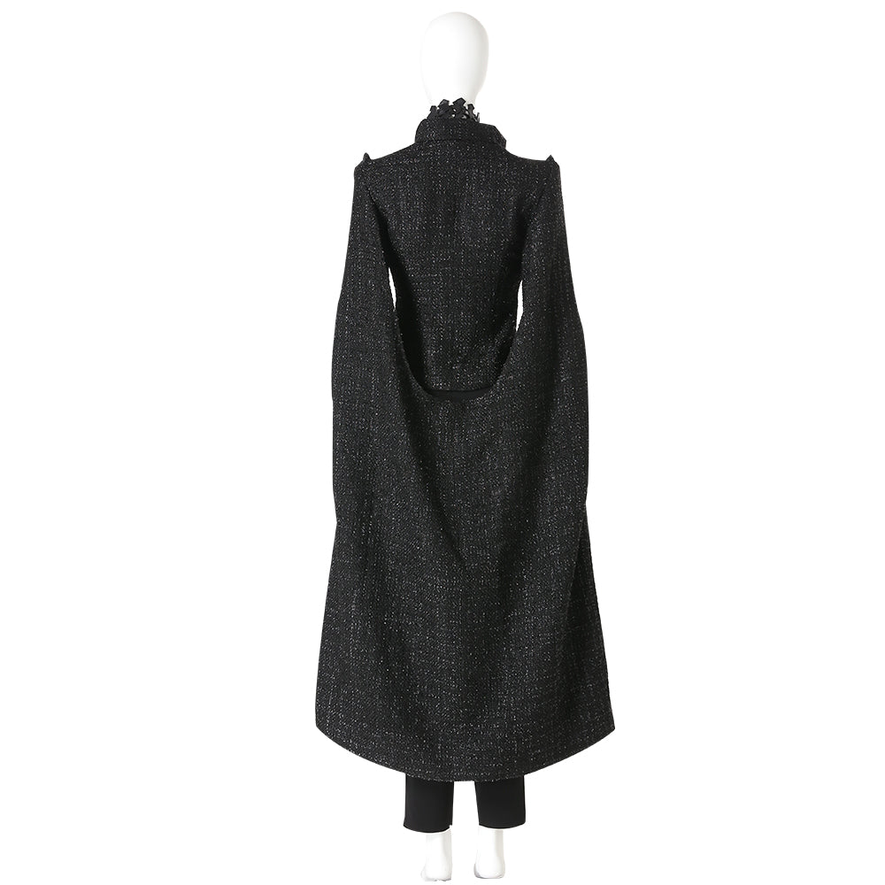 Disfraz de Cruella de Halloween: vestido de reina malvada negra, vestido de noche de moda para Halloween