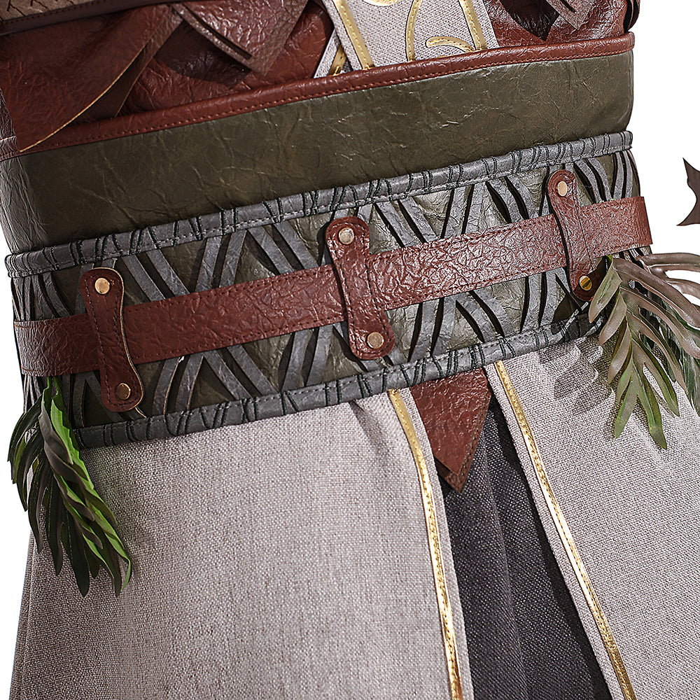 Baldur's Gate 3 Halsin Cosplay Costume | Deluxe Edition Druid Outfit for Men | Game Accurate Custom Made Set - Halloweez