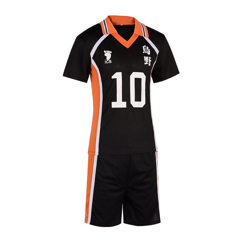 Volleyball Boy cosplay Karasuno High School No.10 jersey Hinata Shoyo cosplay anime role-playing costume