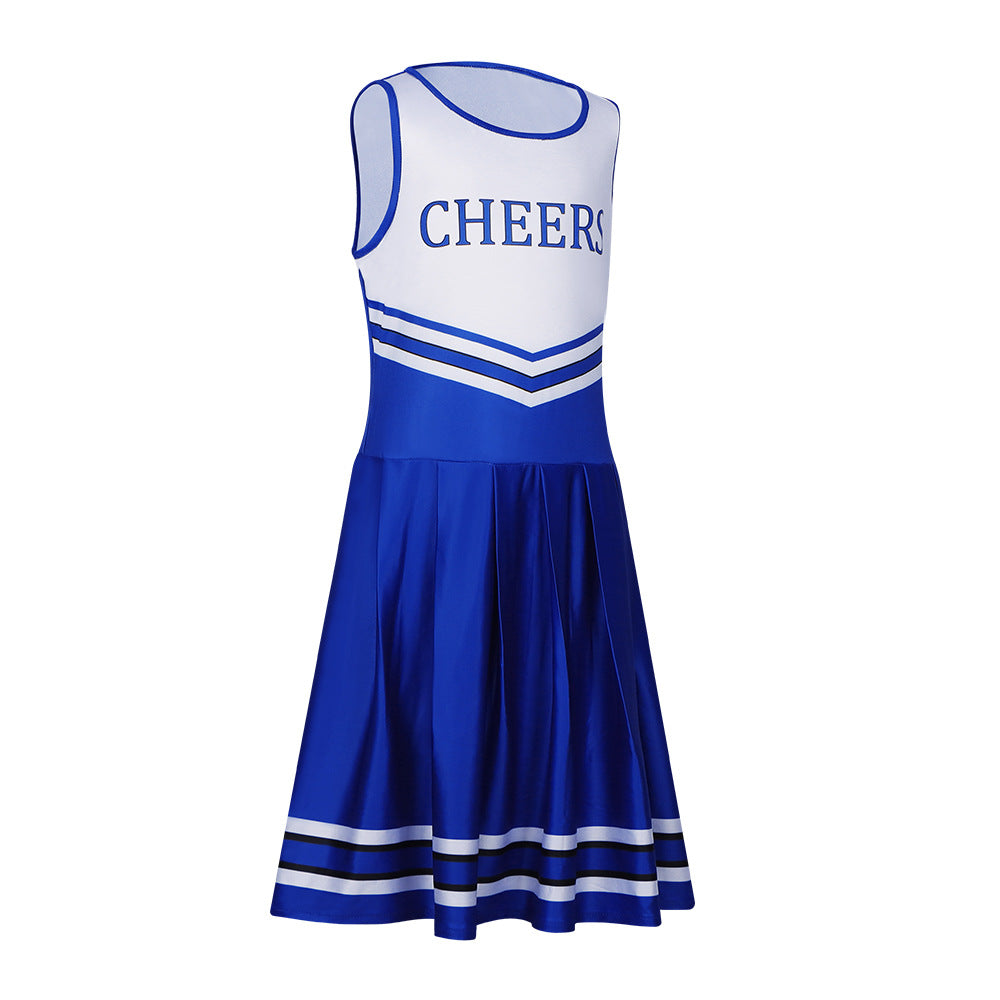 Football Cheerleader Dance Performance Dress with Socks - Sports Cheerleading Stage Costume - Halloweez