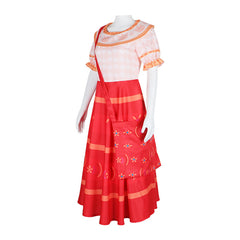 Magic House cos Doris Dolors Dress Encanto Dolores Madrigal Cosplay Costume for Children Halloween Performance - Halloweez