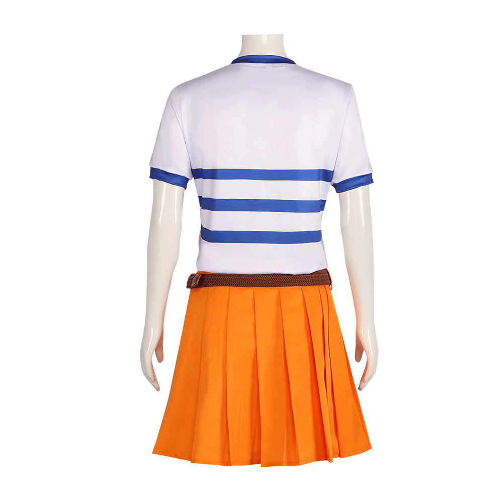 One Piece Nami Cosplay Costume - Premium Halloween Role Play Outfit - Halloweez