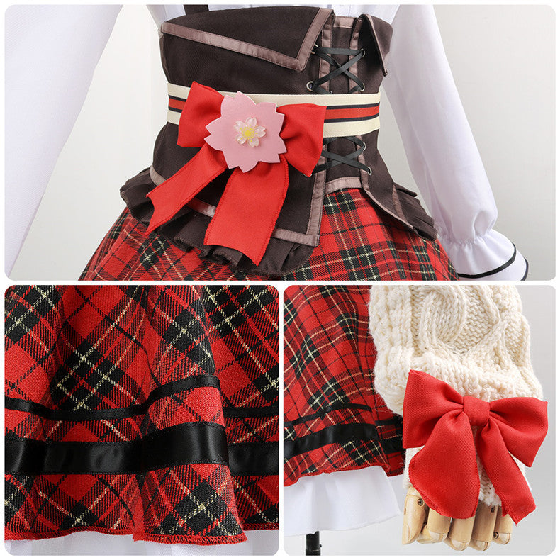 VTuber Sakura Miko Anime Cosplay Costume Sweater Set - Hololive Collection - Halloweez