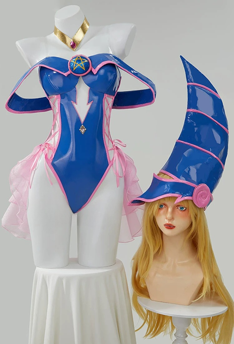 Yu‑Gi‑Oh! Dark Magician Girl Cosplay Costume Custom‑Made for Halloween Comic‑Con Events
