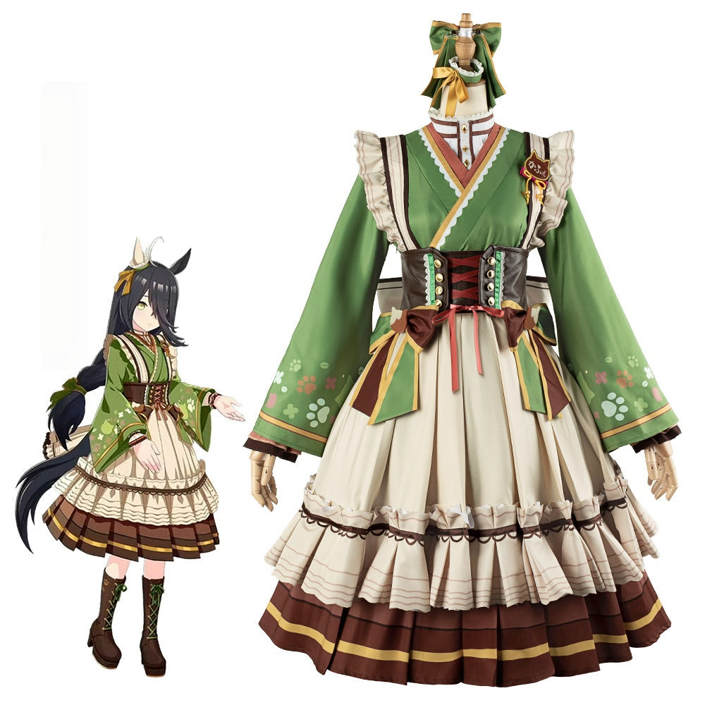 Manhattan Cafe Racing Outfit Anime Cosplay Dress for Uma Musume Pretty Derby Fans - Halloweez
