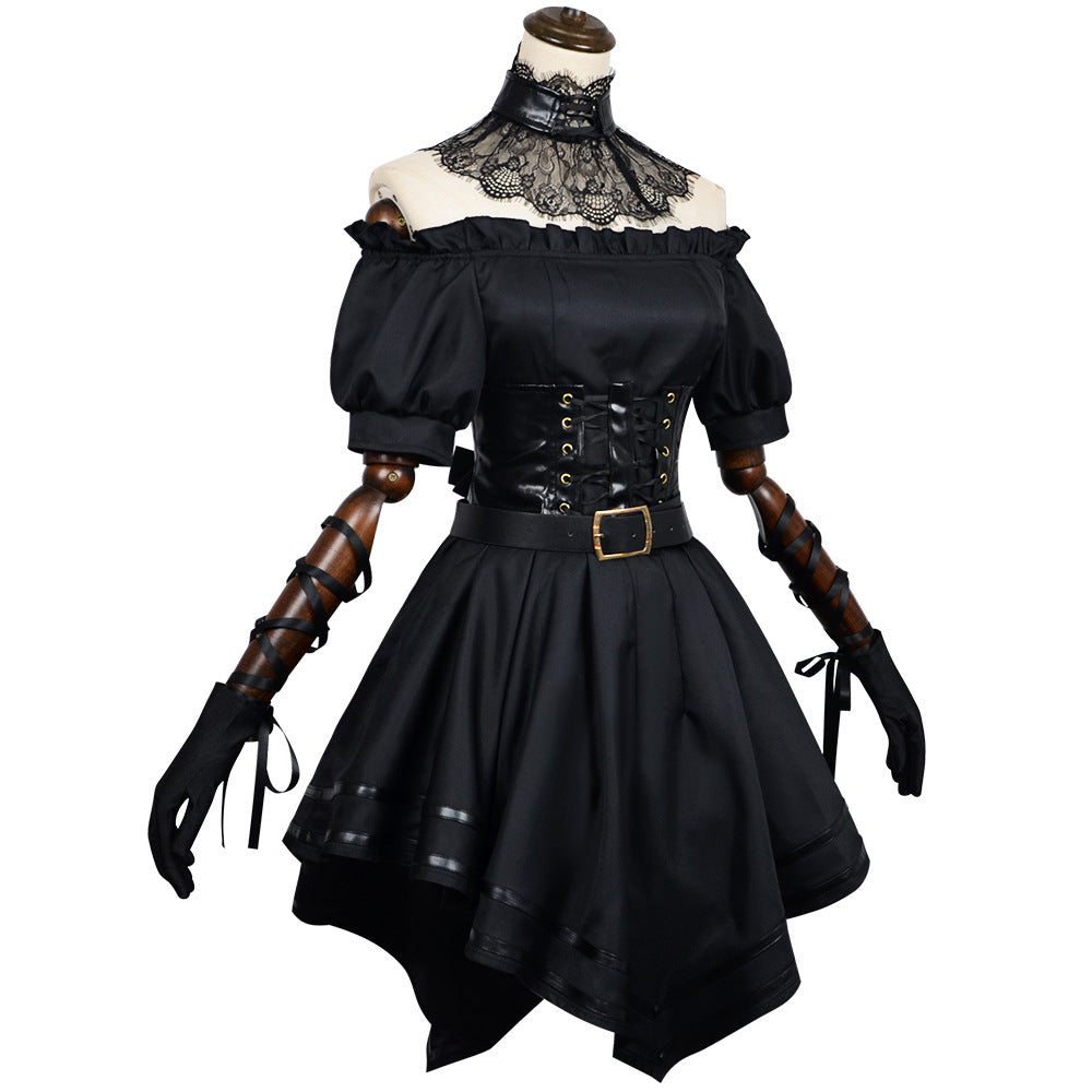 Grok Companion Ani Gothic Lolita Dress Cosplay Costume for AI Virtual Girlfriend - Halloweez