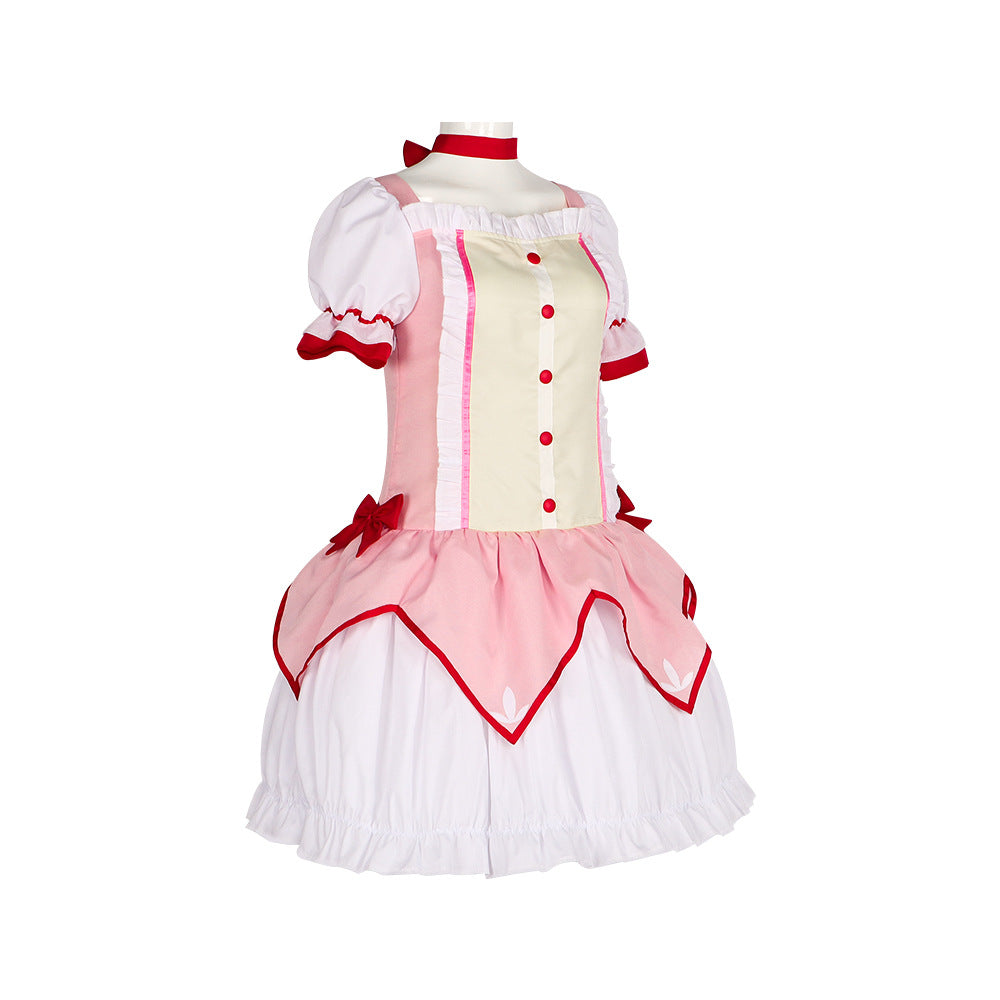 Magical Girl Madoka Cosplay Costume - Madoka Kaname & Homura Akemi Lolita Battle Dress for Halloween & Stage