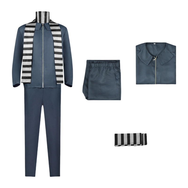 Despicable Me Gru Cosplay Costume Movie Role Play Outfit - Halloweez