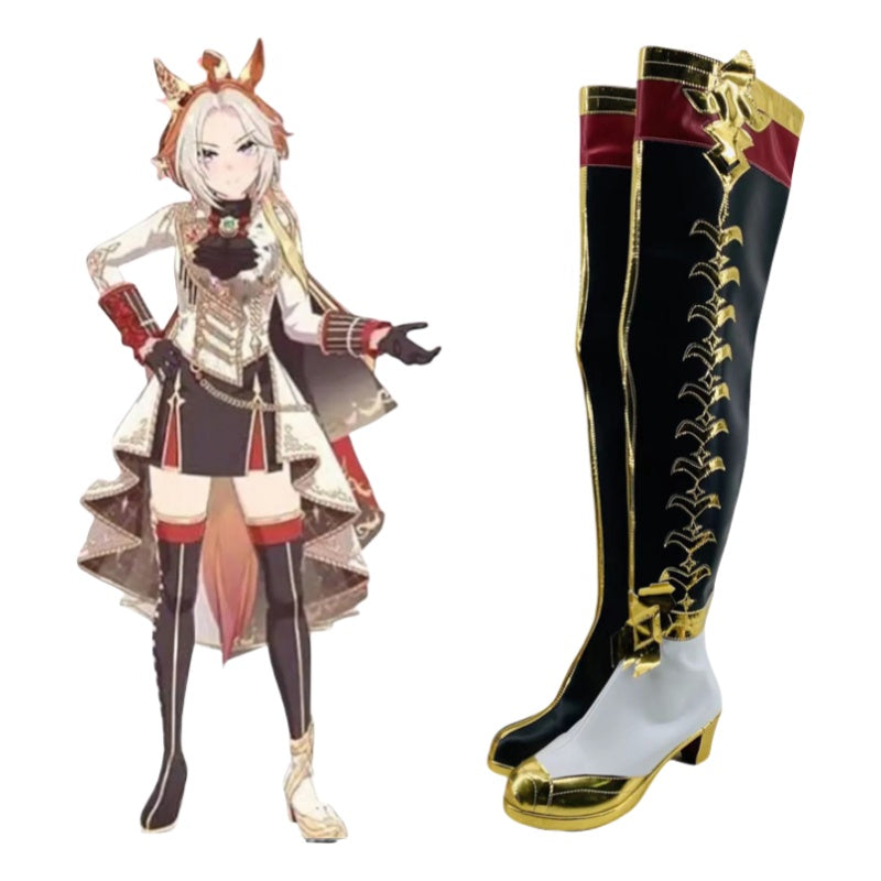 New World Carnival Olivier Shining Navigator Cos Shoes for 2D Anime Exhibition Performance - Halloweez