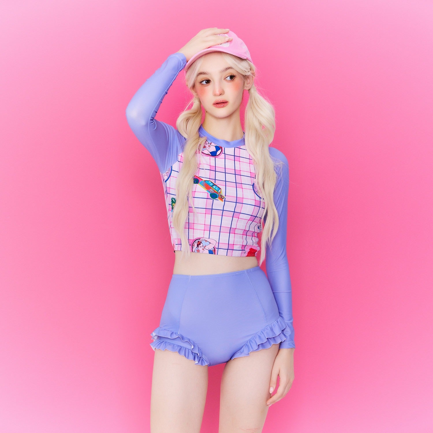 2026 Rainbow Series Dopamine Swimsuit, Playful Girl Split Skirt Tankini, Cute One-Pieces Micro Bikini, Fashion Bathing Suits for Vacation Hot Spring - Halloweez