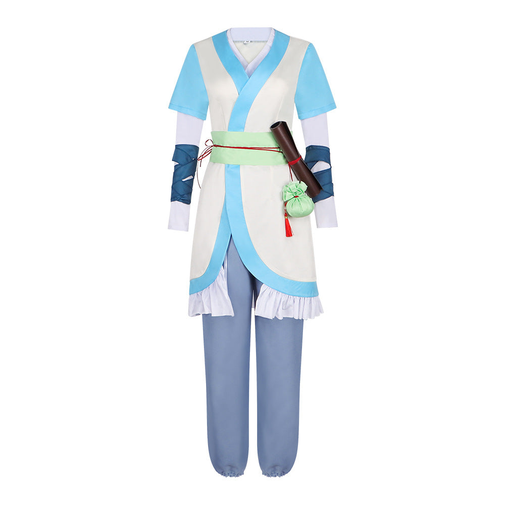 Qing Ning Fairy Cosplay Costume from The Legend of Luo Xiaohei - Ancient Chinese Hanfu Style Anime Roleplay Outfit for Cosplayers - Halloweez