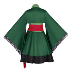 One Piece Roronoa Zoro Gender Swap Cosplay Costume - Anime Lolita Kimono Dress