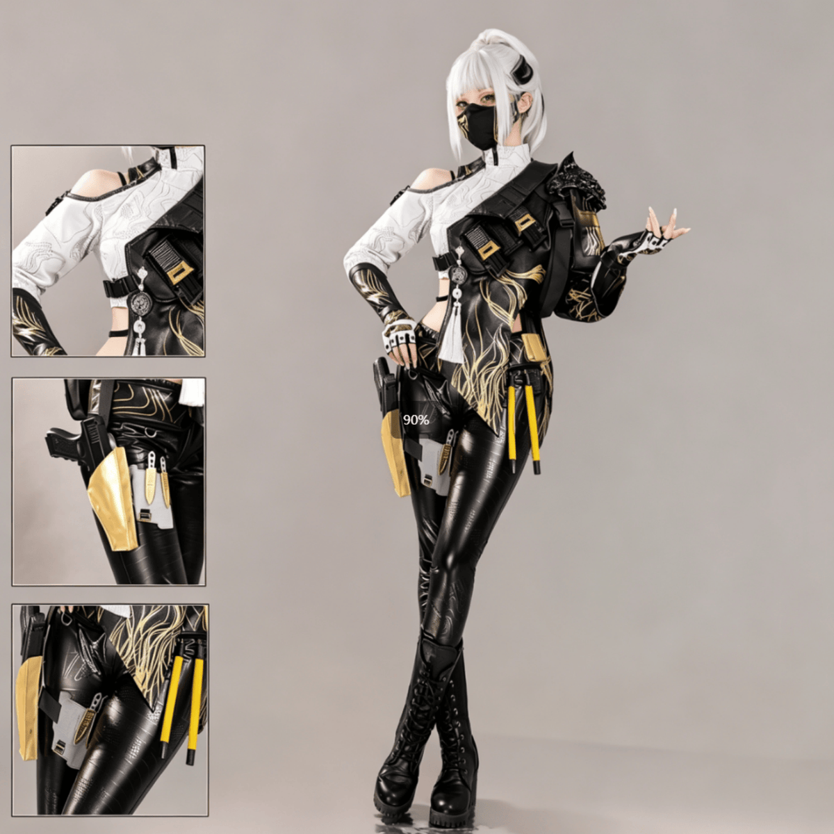 Delta Action Mai Xiaowen Ink Cloud Cosplay Costume Custom for Halloween Expo