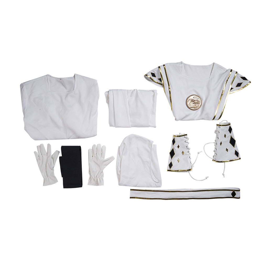 Halloweez Tommy Oliver White Ranger Ninja Cosplay Costume