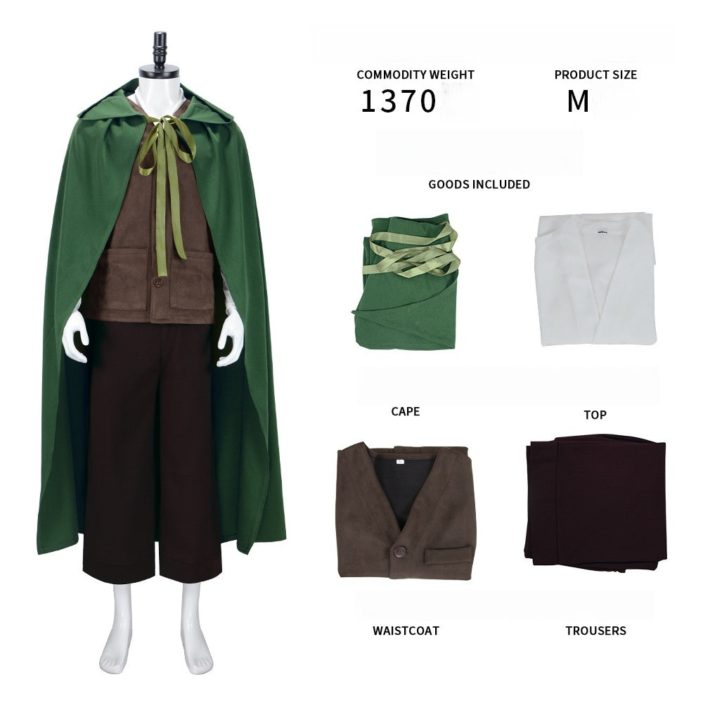Lord of the Rings Frodo Baggins Cosplay Costume - Authentic Hobbit Halloween Outfit - Halloweez